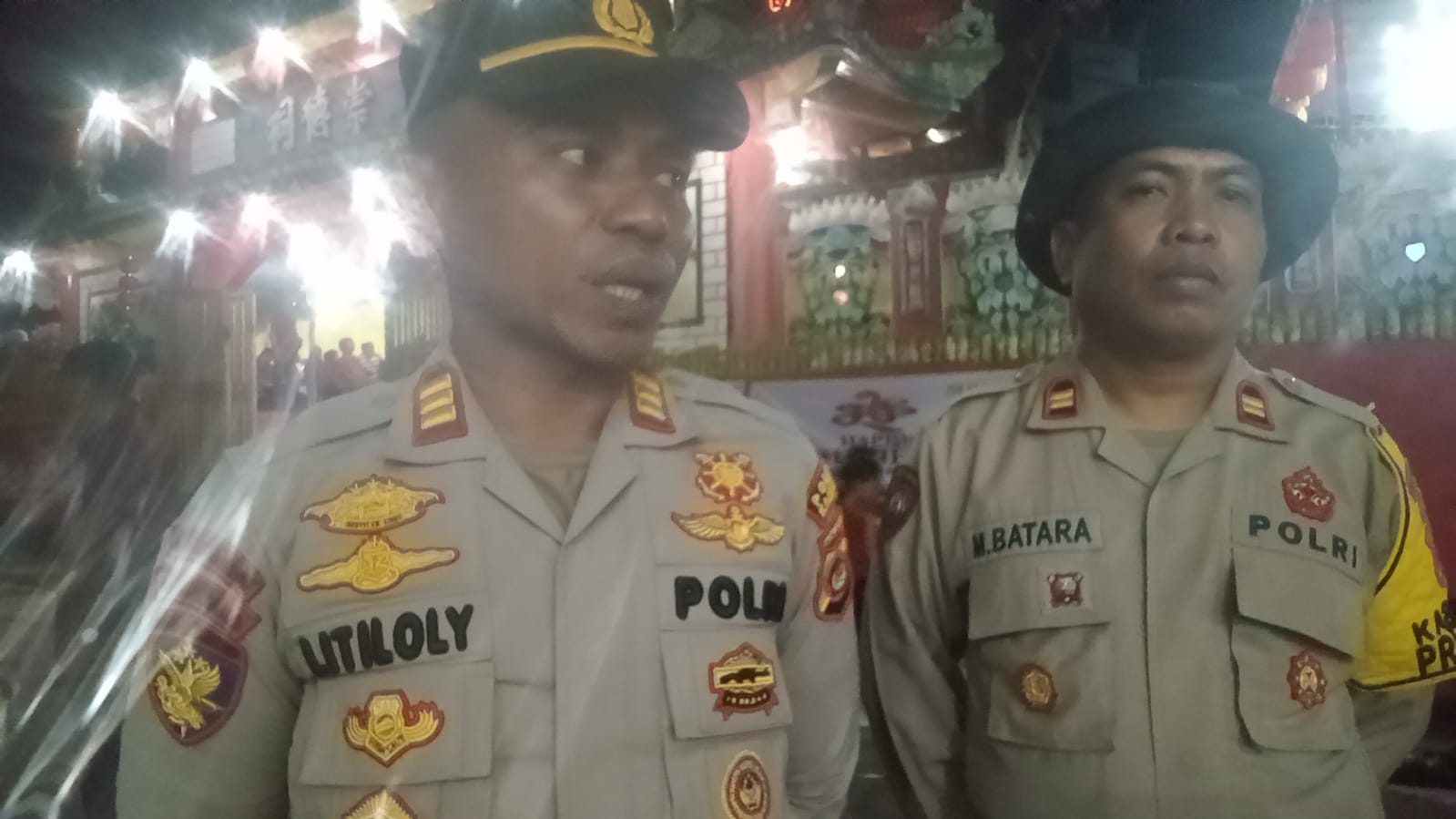 Puluhan Anggota Polisi lakukan Pengaman Pelaksanakan Perayaan Tahun Baru Imlek ke-2576 (1)