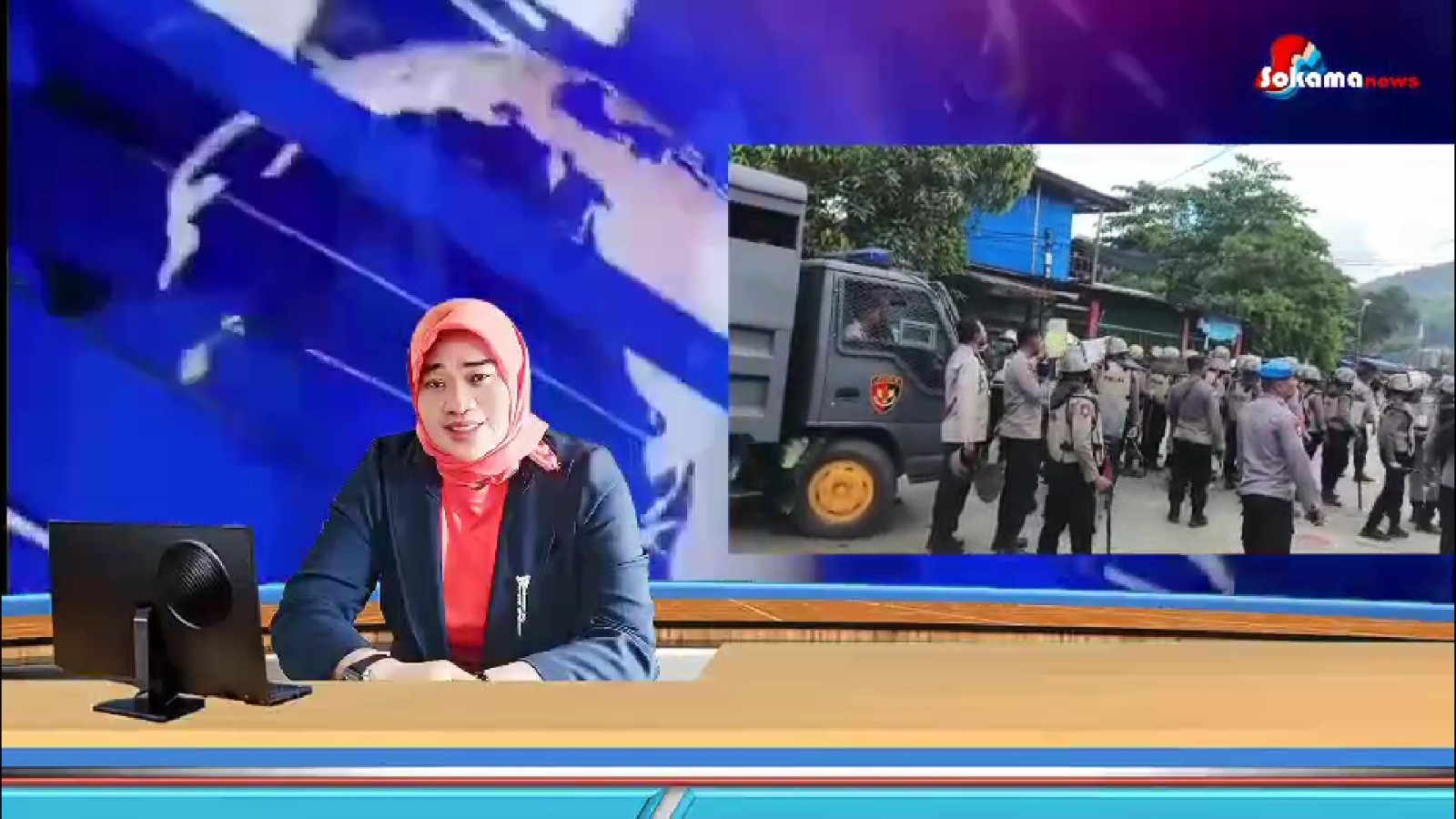 SN 23 Mei 2025, Aksi Demo Mahasiswa Uncen Tolak Kenaikan Ukt Berujun Ricuh Tiga Polisi Luka Dan Satu Unit Truk Polisi Di Bakar