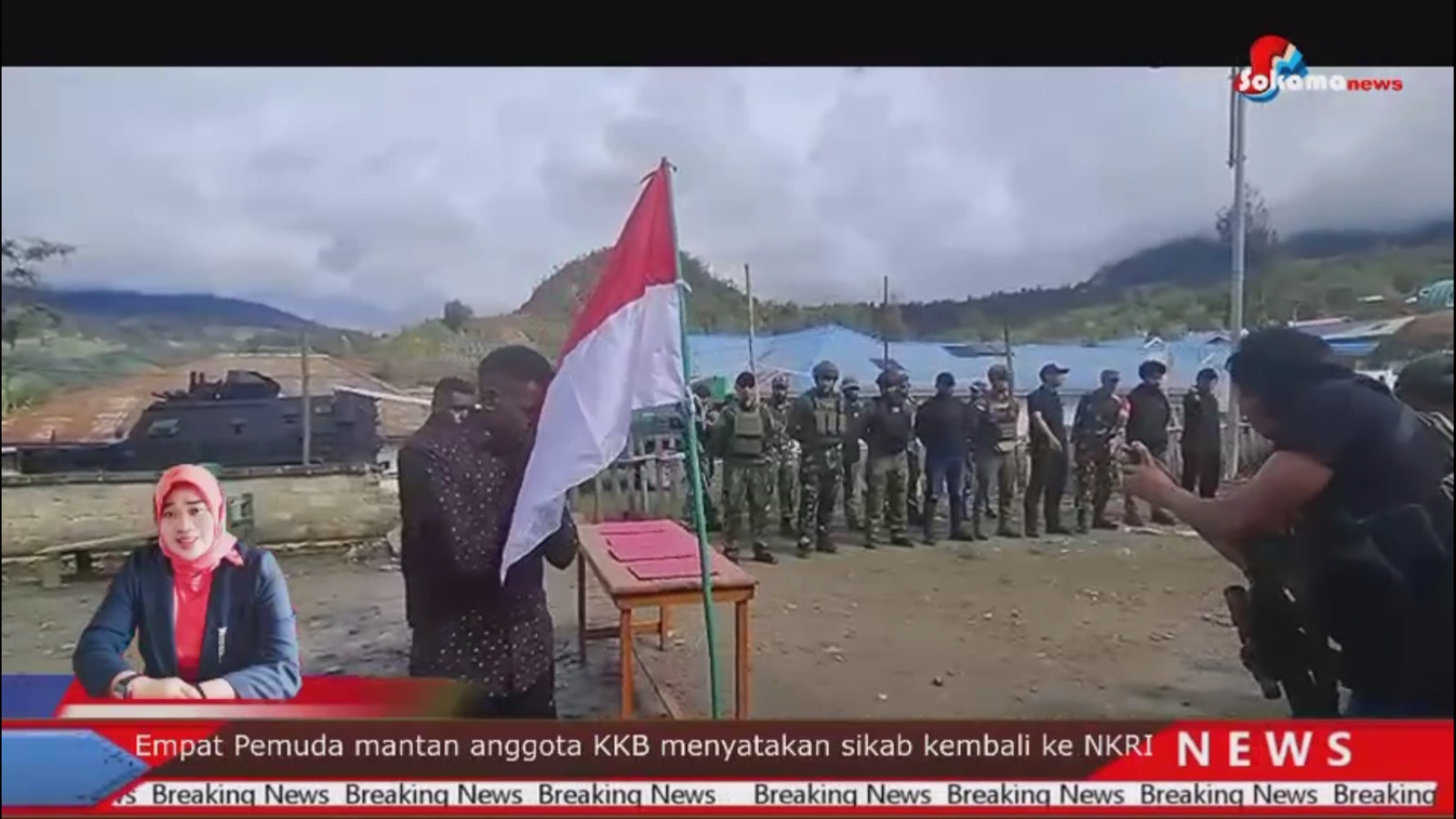 SN 10 Juli 2025, Empat Anggota KKB Kodap Tiga Sinak Nyatakan Ikrar Setia Kepada NKRI